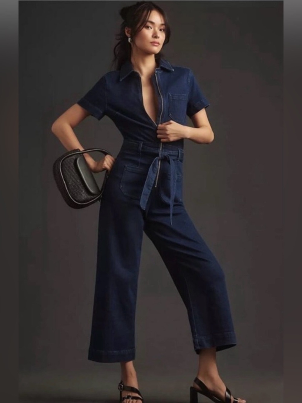 Anthropologie Maeve Colette Jumpsuit in Denim